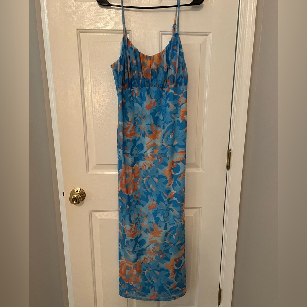 Vibrant Floral Maxi Dress - Picture 1 of 5
